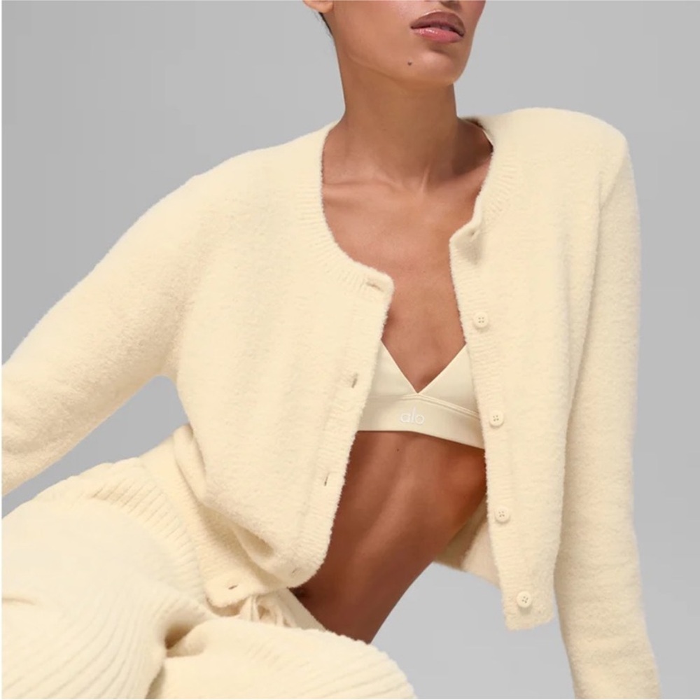 Alo candlelight sweater cardigan size small